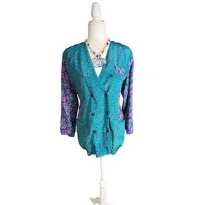 Vintage 80s Maggie Shepard Double-Breasted Blazer Dress – Small